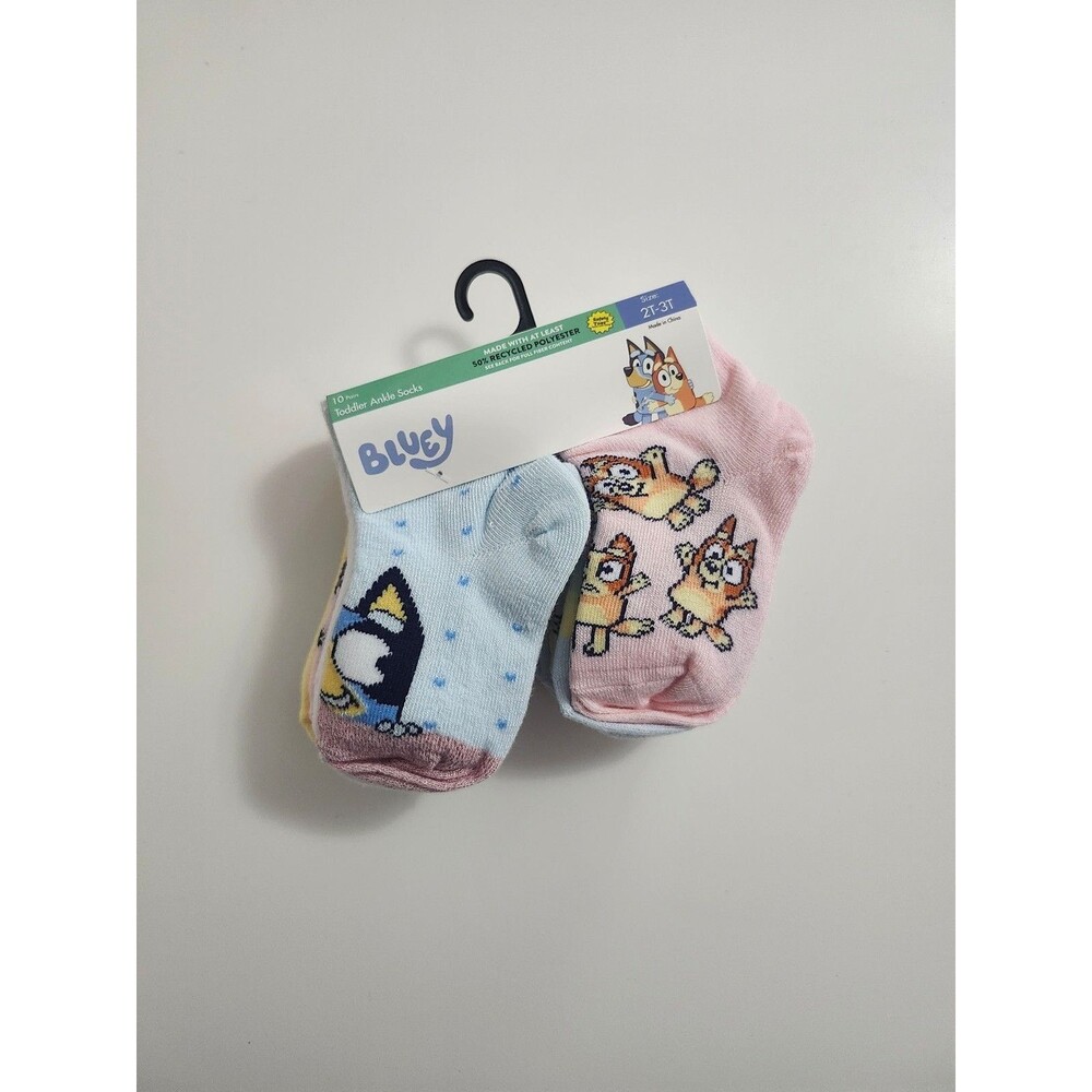 Bluey 2T-3T Toddler Ankle Socks 10 Pairs NWT
